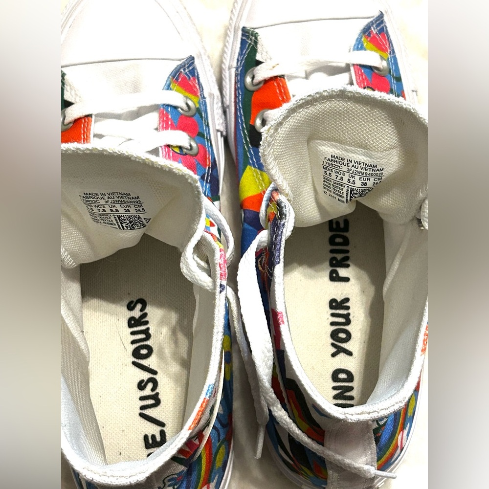 Converse Chuck Taylor All Star High top Pride Unisex wms. Sz. 7.5 men’s sz.5.5 - Picture 8 of 12